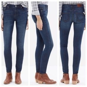Madewell 9" High Rise Skinny Jeans Sz 28
